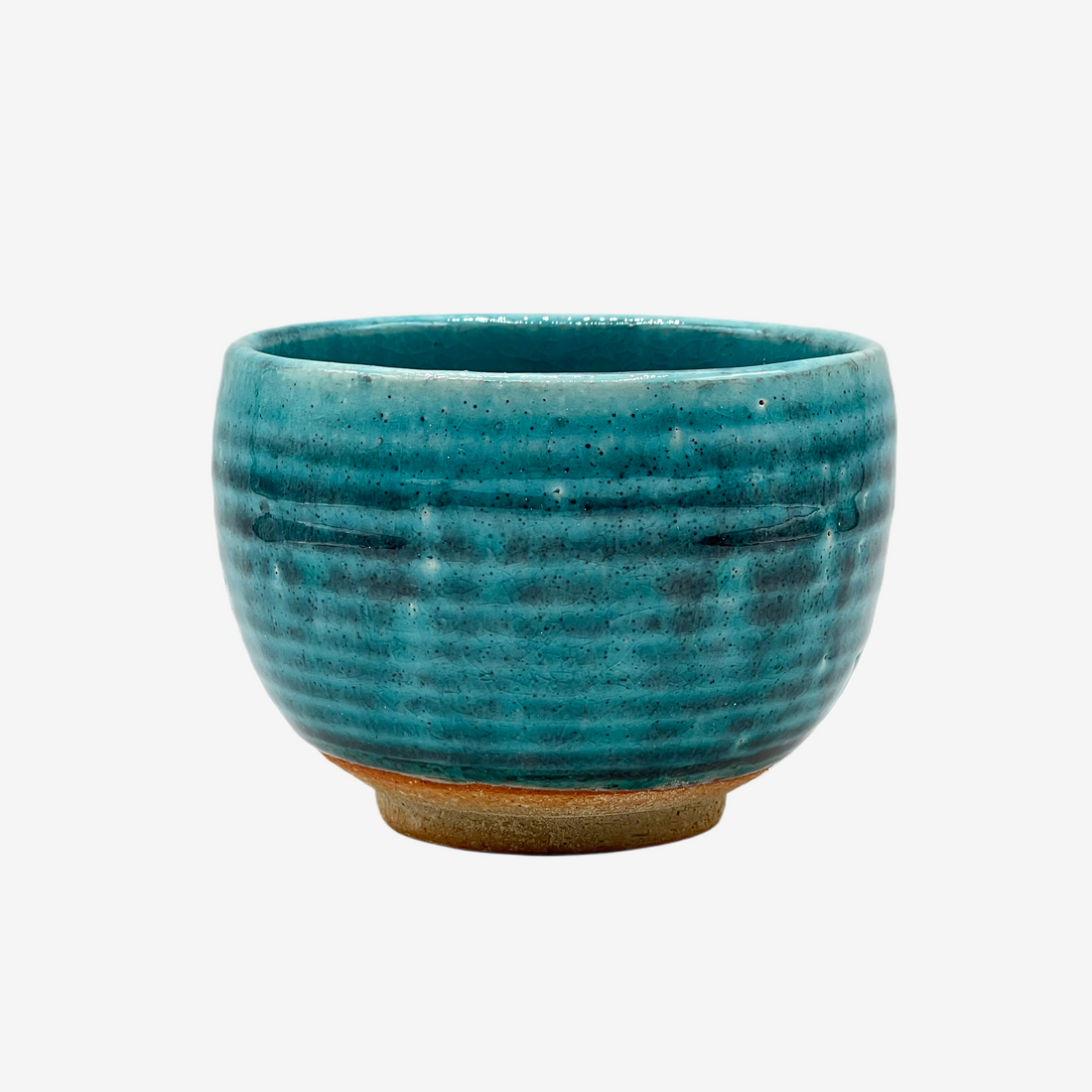 Kohiki Yuttari Blue Ippuku Mino-yaki Yunomi - Japanese Teacup