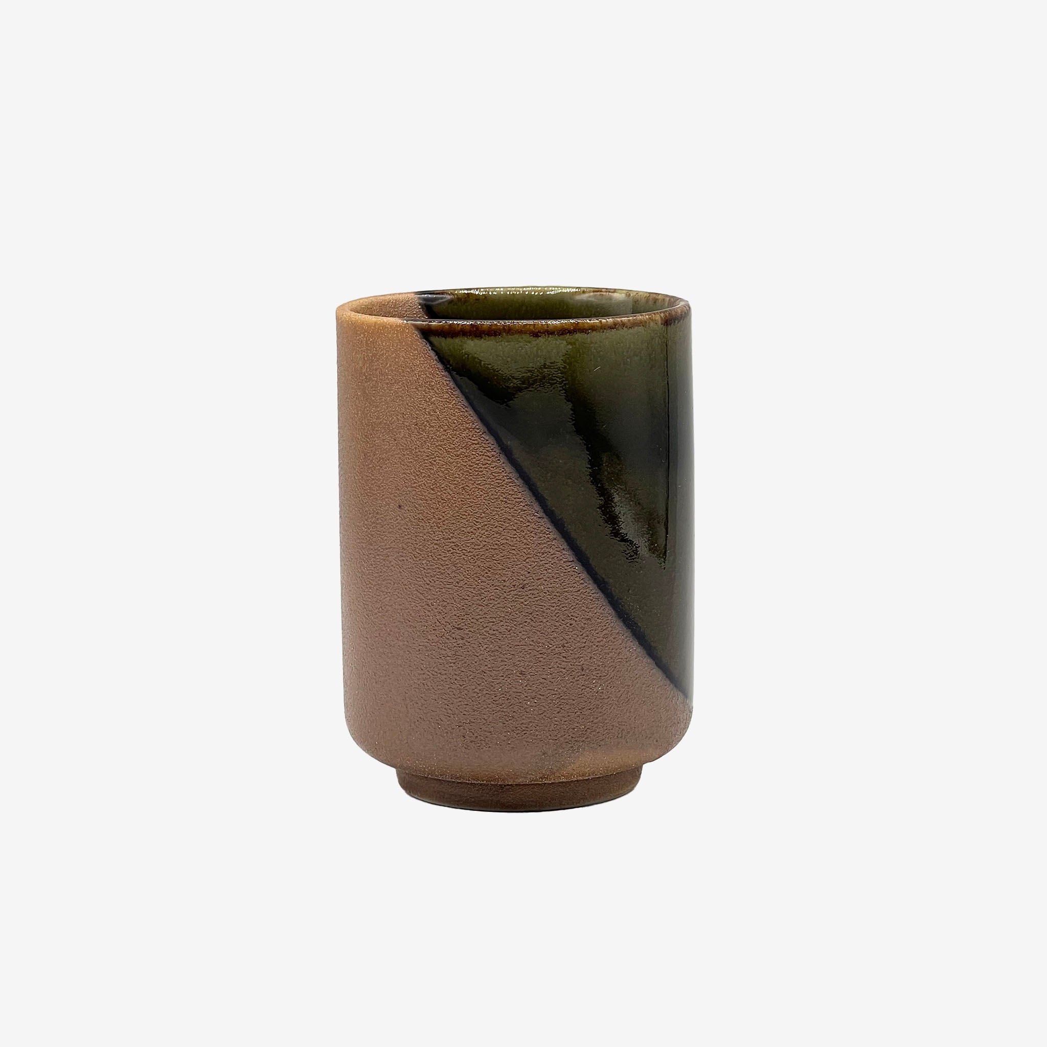 Kaze Brown Shigaraki-yaki Yunomi - Japanese Teacup