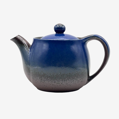 Ao Blue Banko-yaki Kyusu - Japanese Teapot