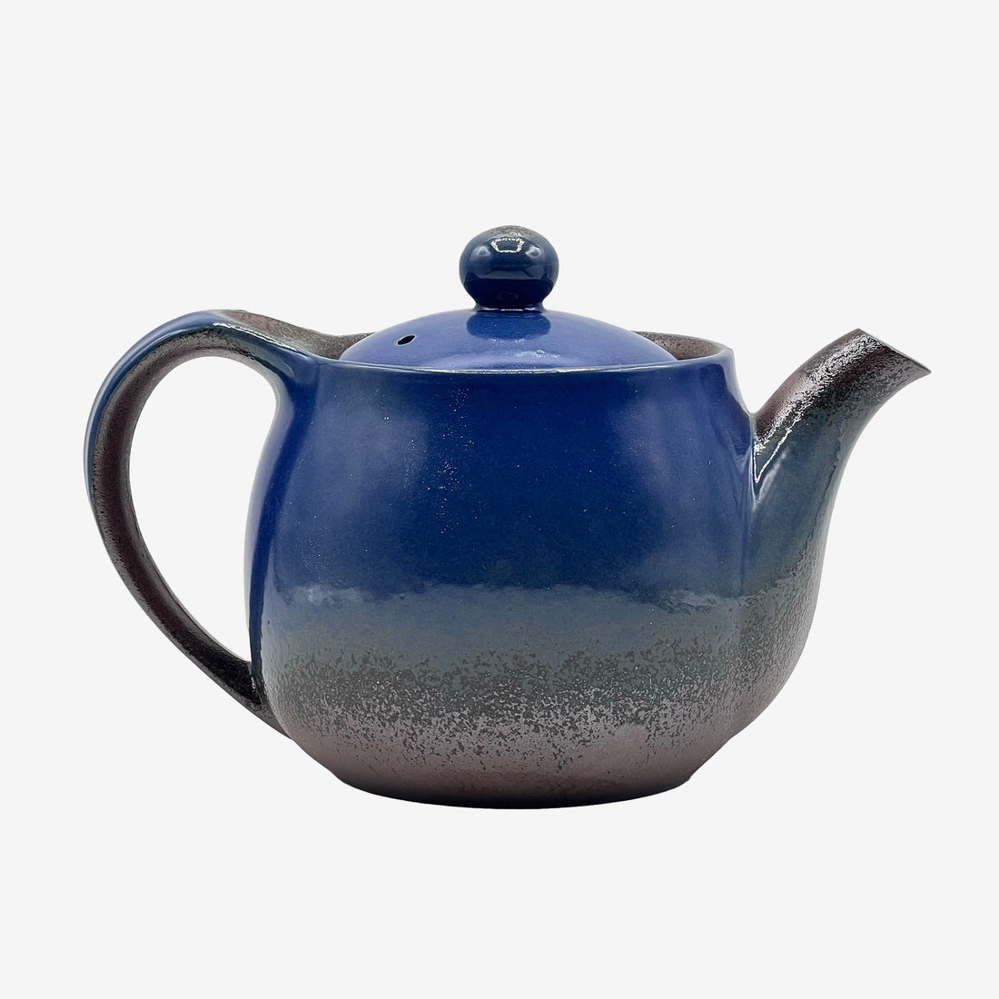 Ao Blue Banko-yaki Kyusu - Japanese Teapot