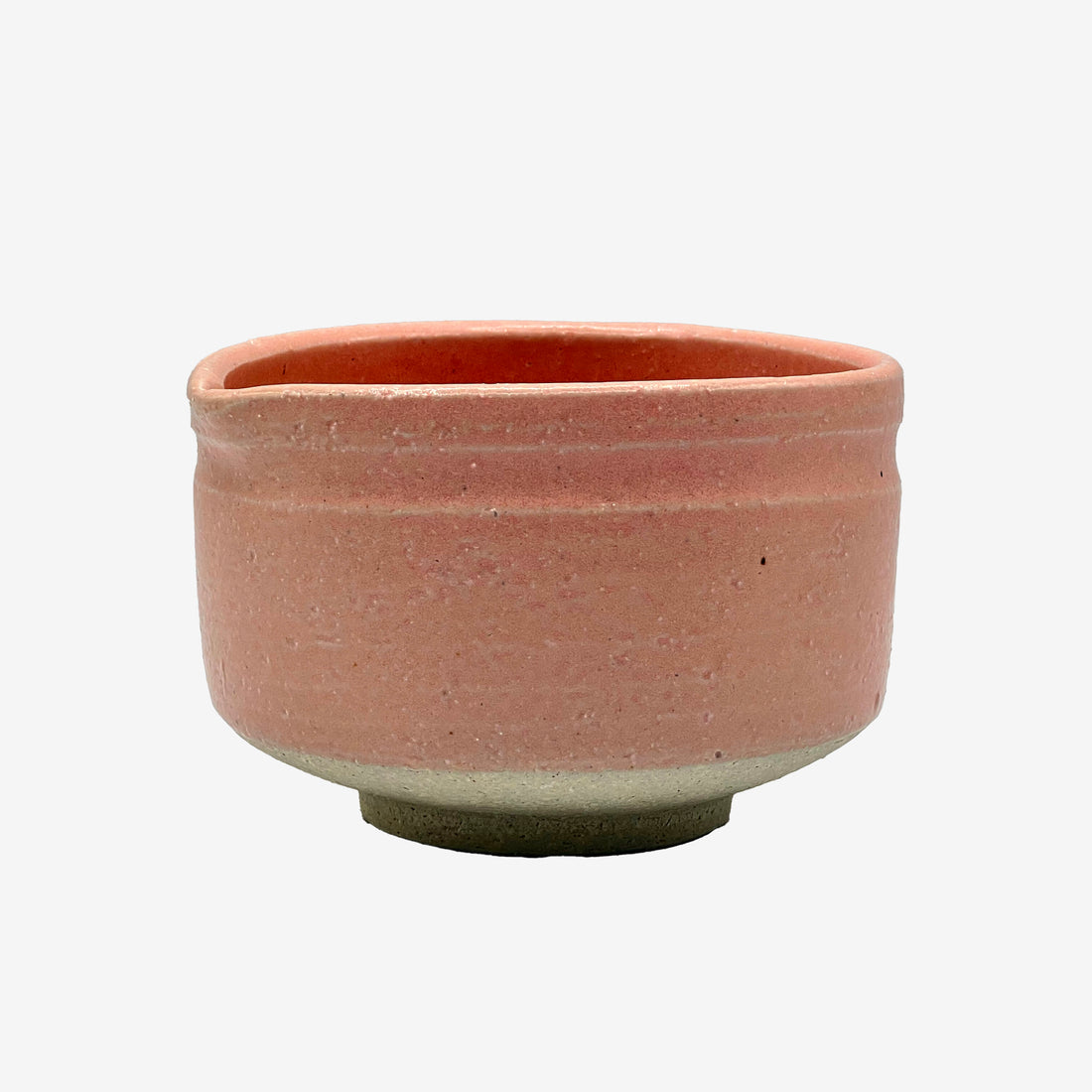 Momo Pink Kataguchi Mino-yaki Chawan - Japanese Matcha Bowl