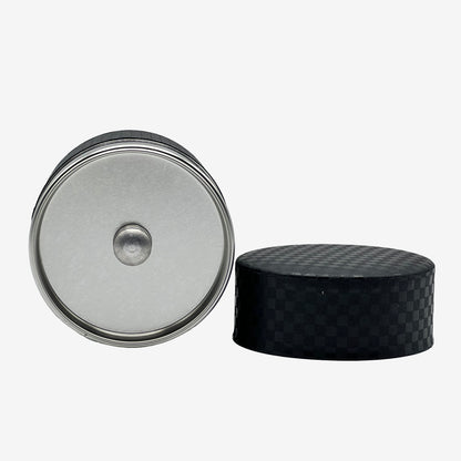 Ichimatsu Checkered Black Washi Paper Wrapped Tea Canister (S) - Japanese Chazutsu