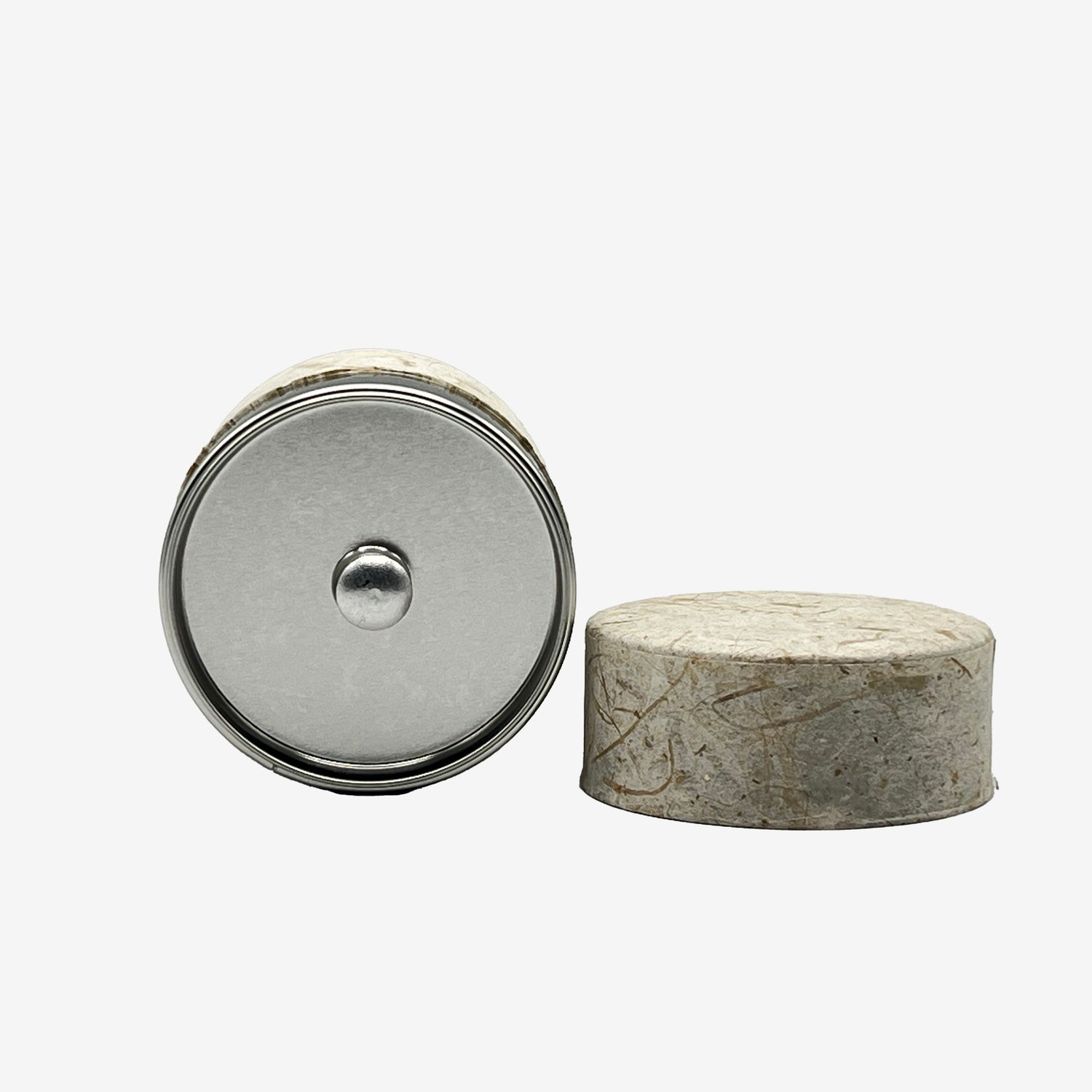 Ishi Stone Gray Washi Paper Wrapped Tea Canister (S) - Japanese Chazutsu