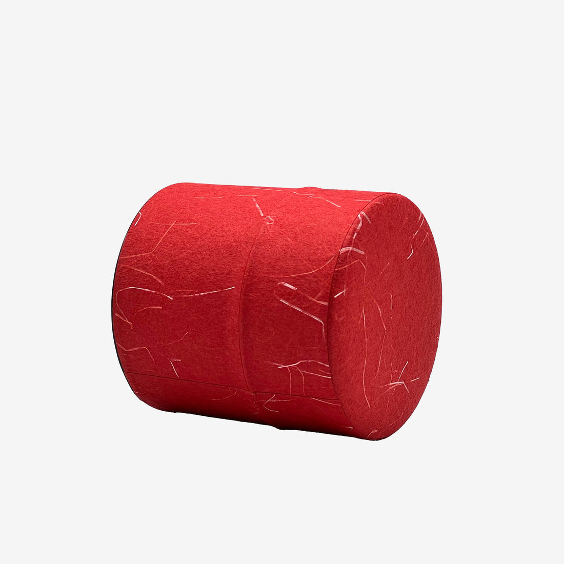 Aka Red Washi Paper Wrapped Tea Canister (S) - Japanese Chazutsu