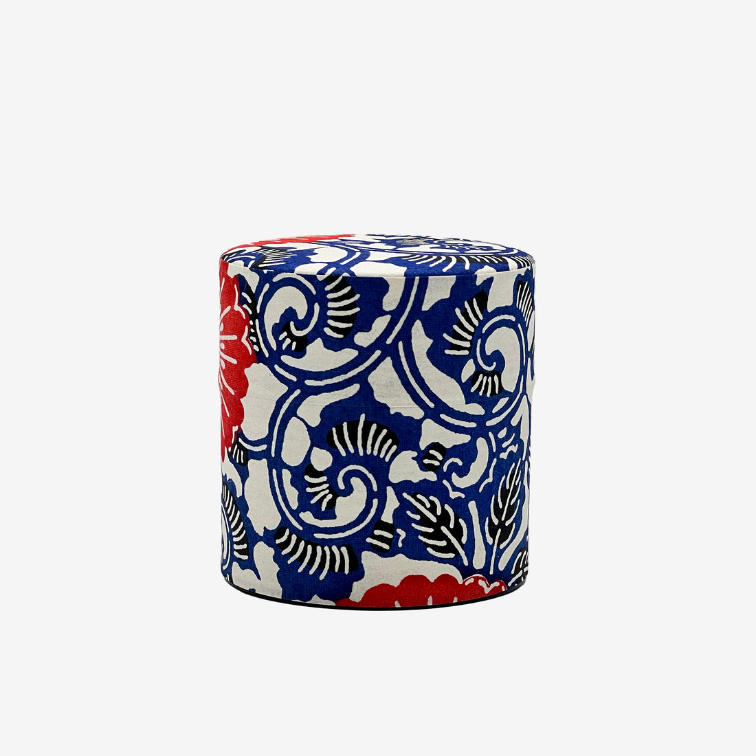 Karahana Blue Washi Paper Wrapped Tea Canister (S) - Japanese Chazutsu