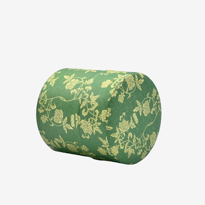 Hana Karakusa Green Washi Paper Wrapped Tea Canister (S) - Japanese Chazutsu