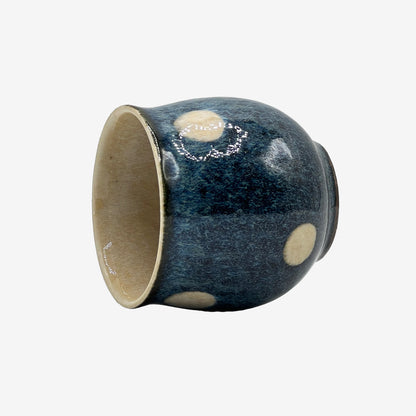 Fuji Blue Mino-yaki Yunomi - Japanese Teacup