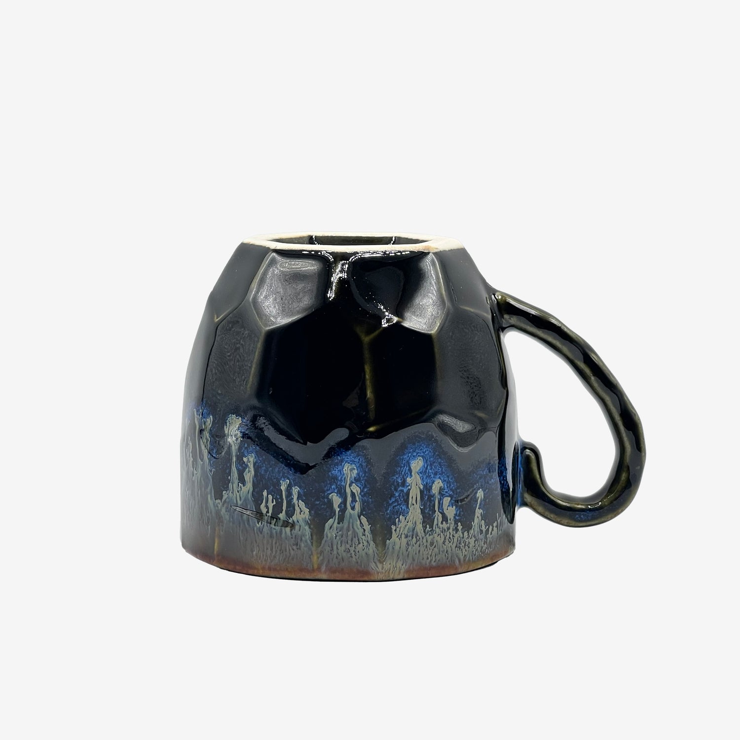 Iwa Black Mino-yaki Mug - Japanese Tea Mug