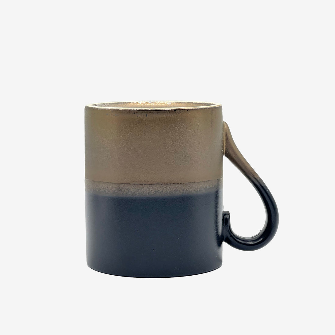 Ginza Black Mino-yaki Mug - Japanese Tea Mug