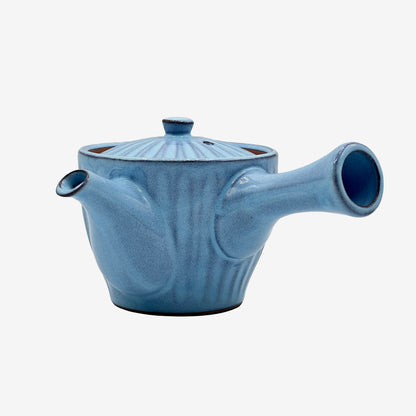 Hitugama Blue Tokoname-yaki Kyusu - Japanese Teapot