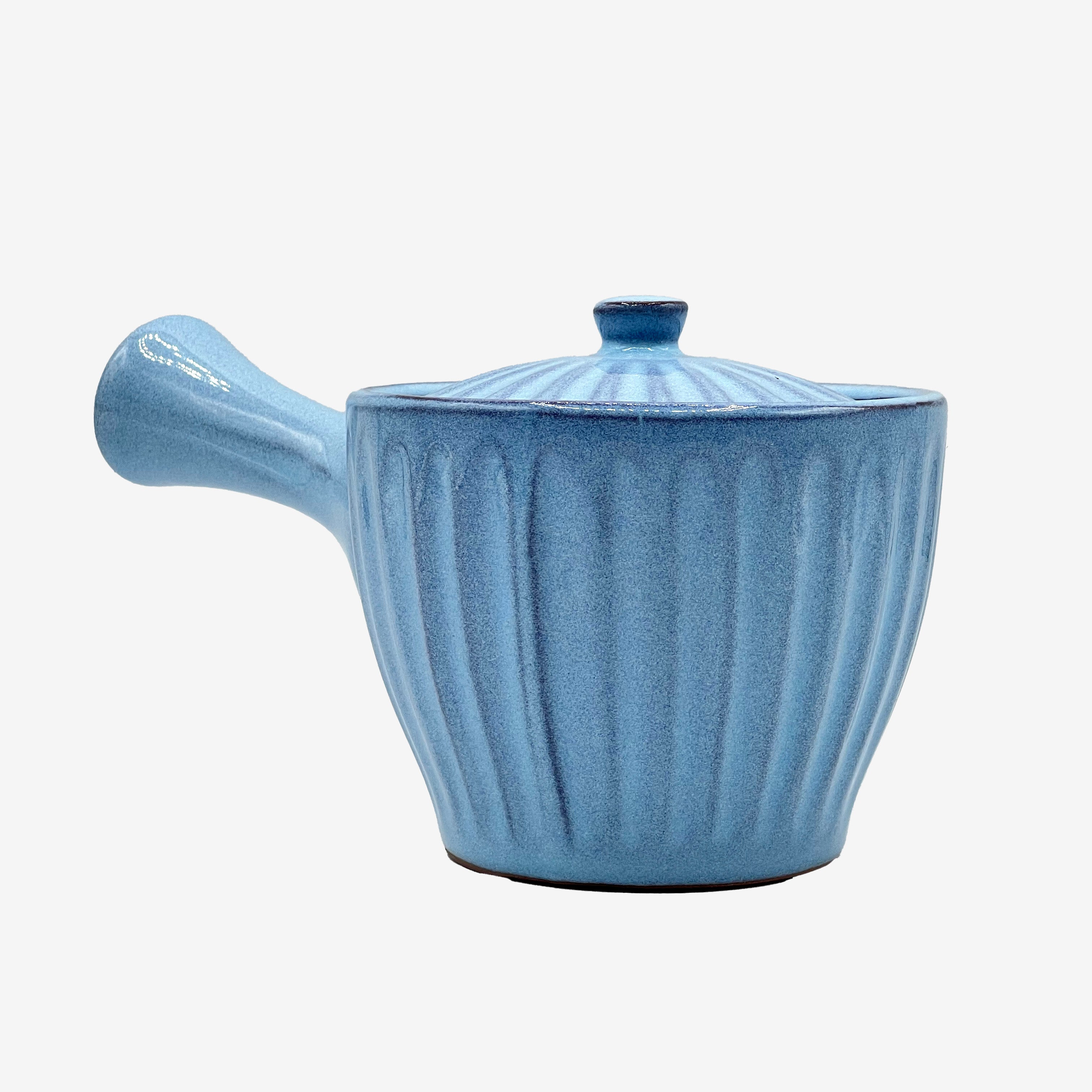 Hitugama Blue Tokoname-yaki Kyusu - Japanese Teapot