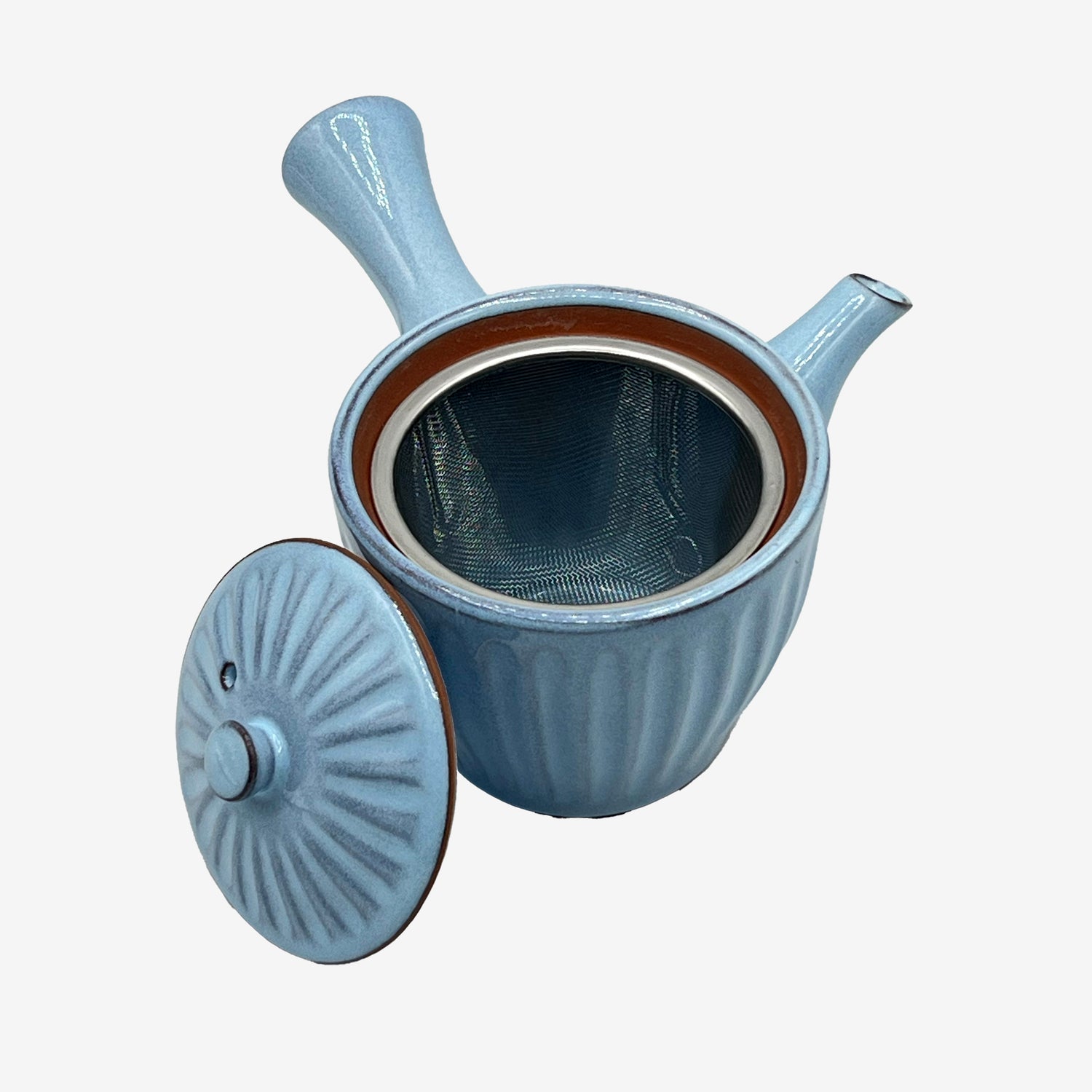 Hitugama Blue Tokoname-yaki Kyusu - Japanese Teapot