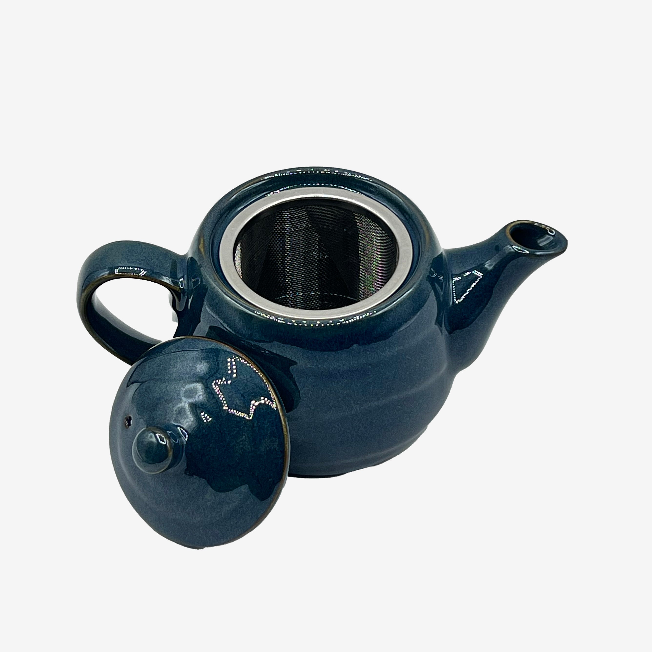 Namako Blue Tokoname-yaki Kyusu - Japanese Teapot