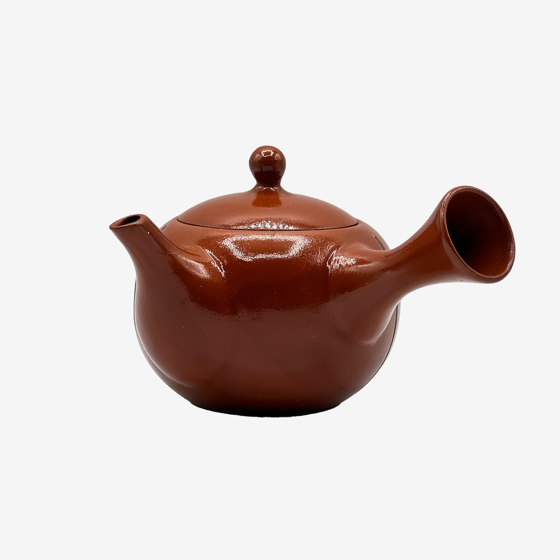 Yixing Tokusa Red Tokoname-yaki Kyusu - Japanese Mini Teapot