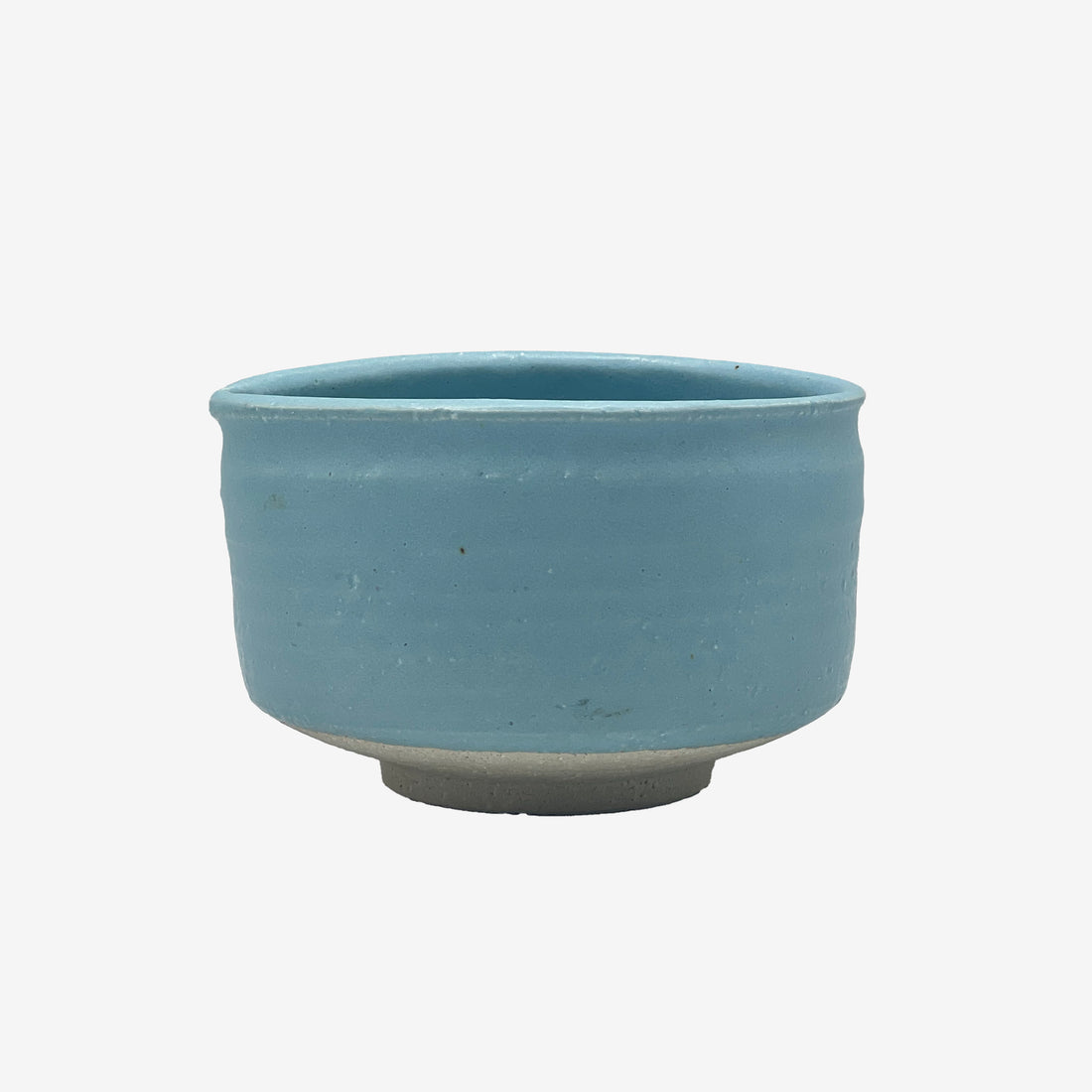 Sora Sky Blue Kataguchi Mino-yaki Chawan - Japanese Matcha Bowl