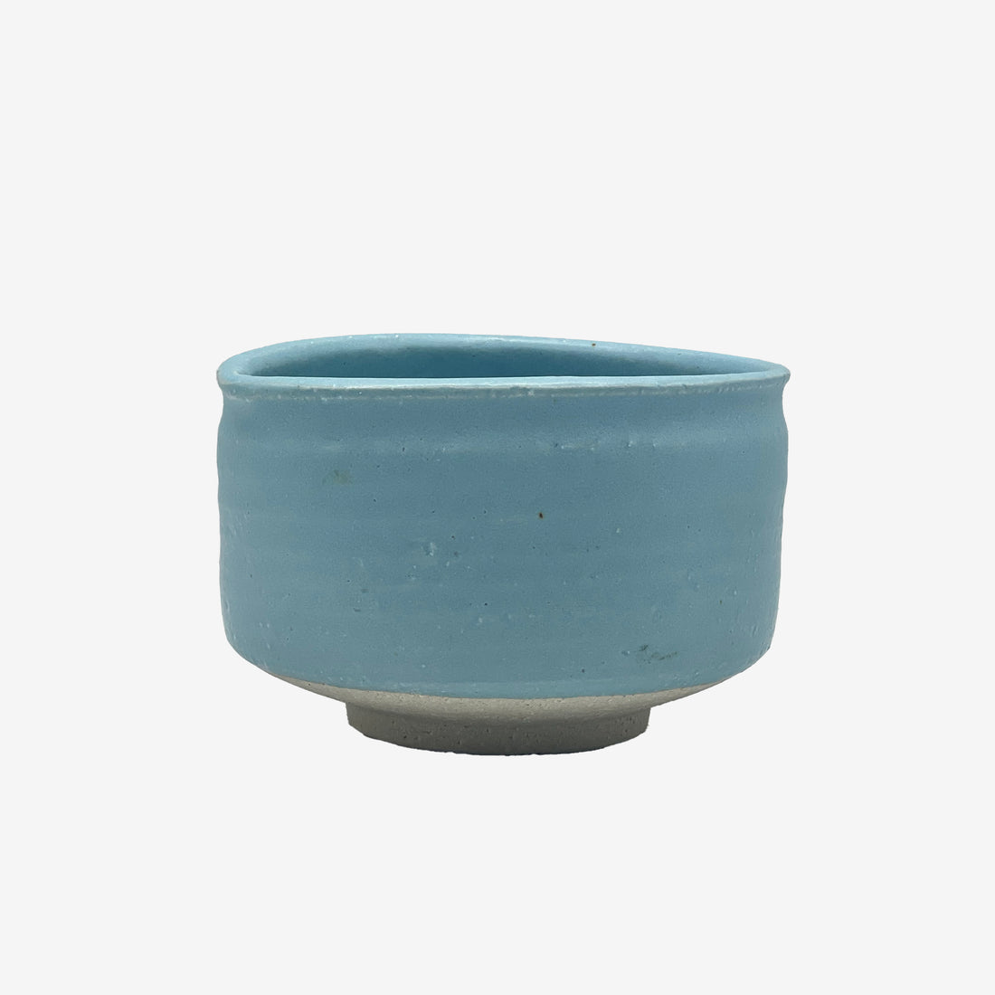 Sora Sky Blue Kataguchi Mino-yaki Chawan - Japanese Matcha Bowl