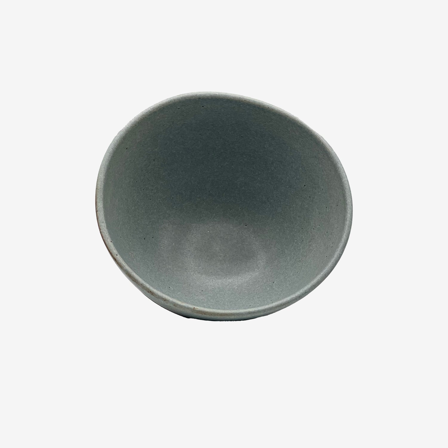 Shinko Gray Polka Dot Mino-yaki Ido Chawan - Japanese Mini Matcha Bowl