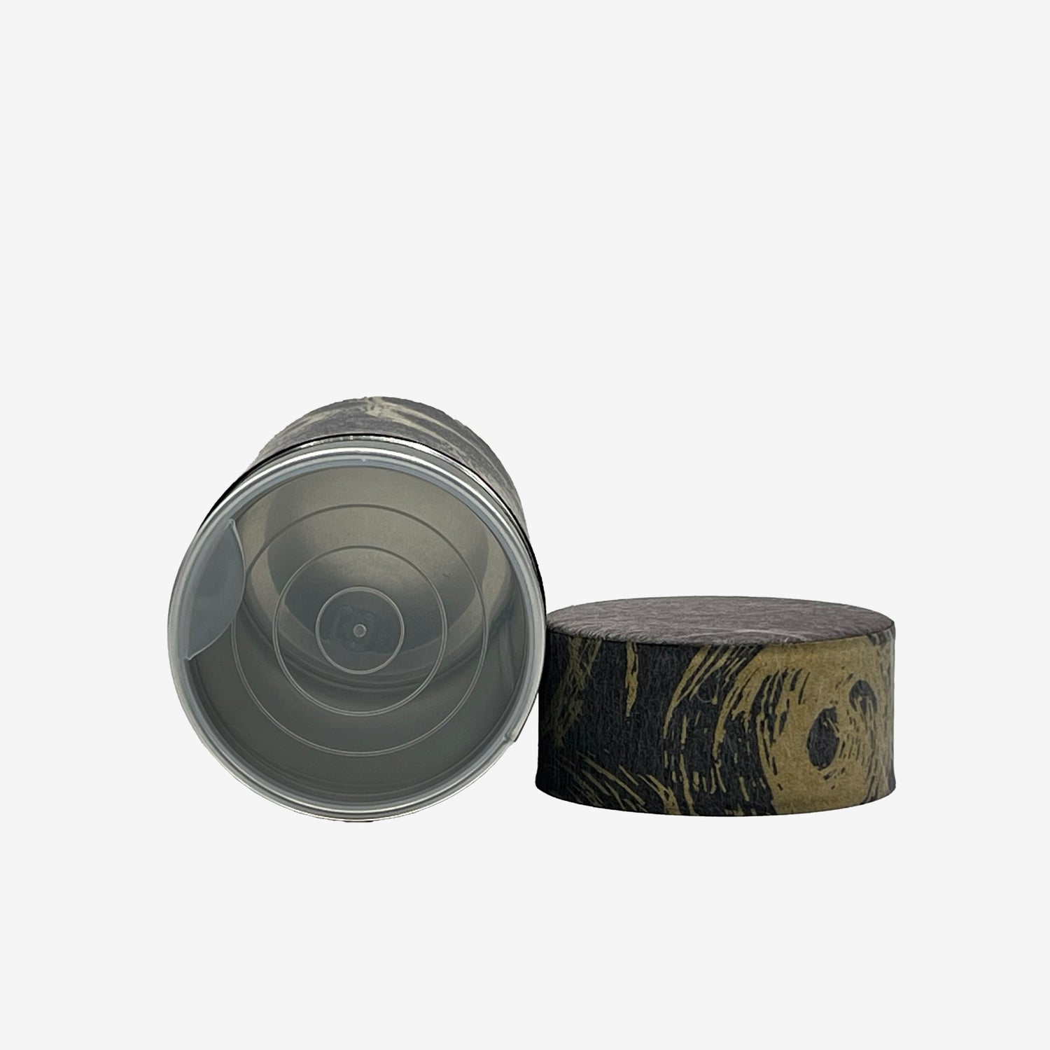 Okumura Seikan Nankyo Black Gold Washi Paper Wrapped Tea Canister (L) - Japanese Chazutsu