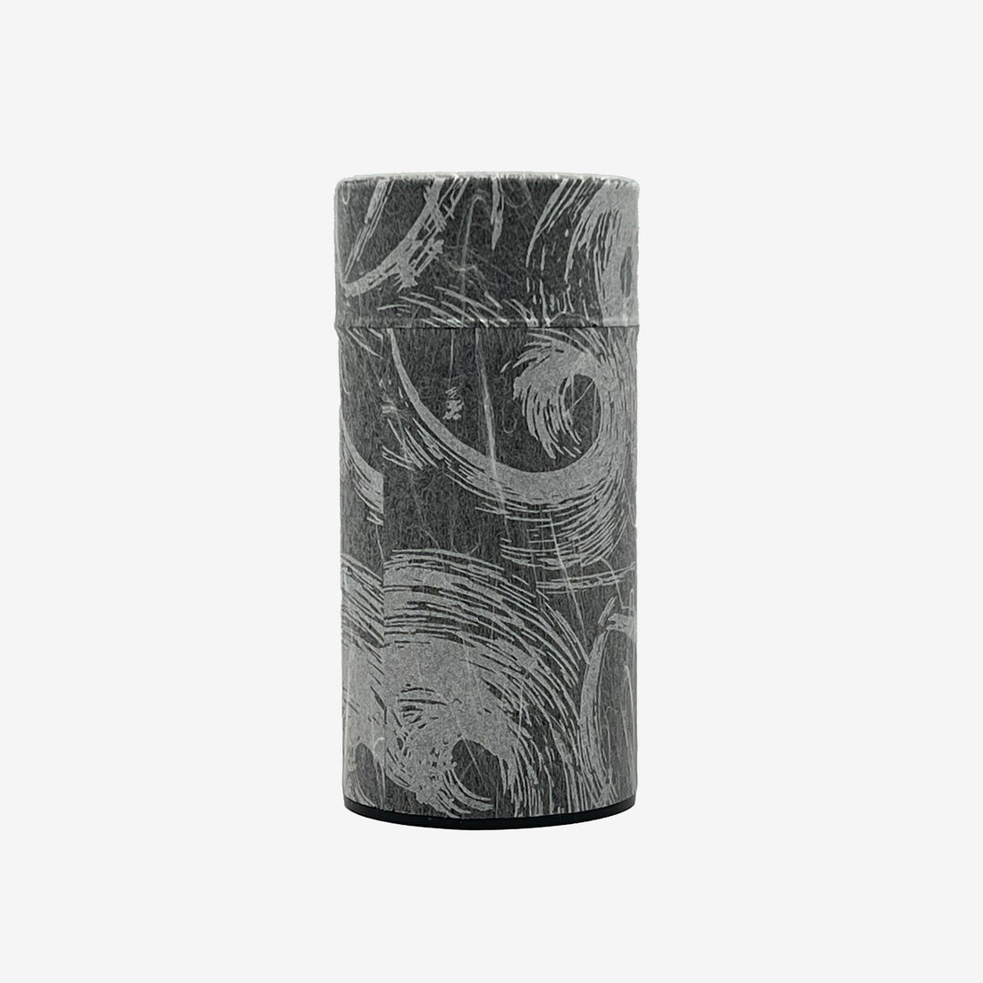 Okumura Seikan Nankyo Gray Washi Paper Wrapped Tea Canister (L) - Japanese Chazutsu)