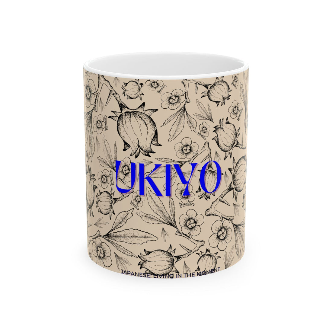 Japanese UKIYO Design Ceramic Mug