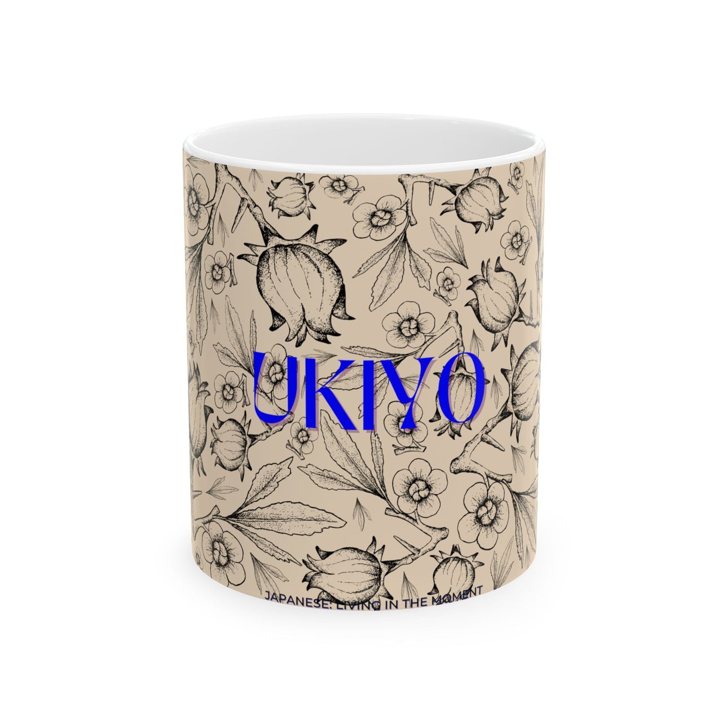 Japanese UKIYO Design Ceramic Mug