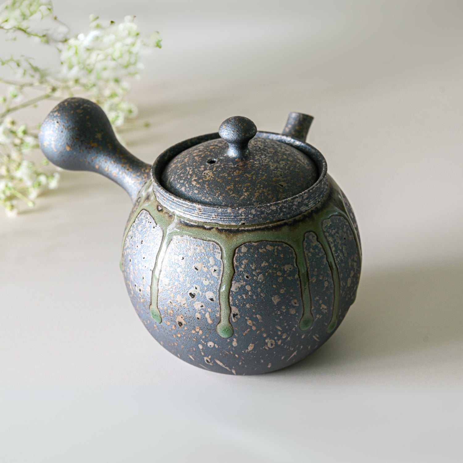 Japanese Kyusu Set - Teapot with Filters (230ml) and Two Cups