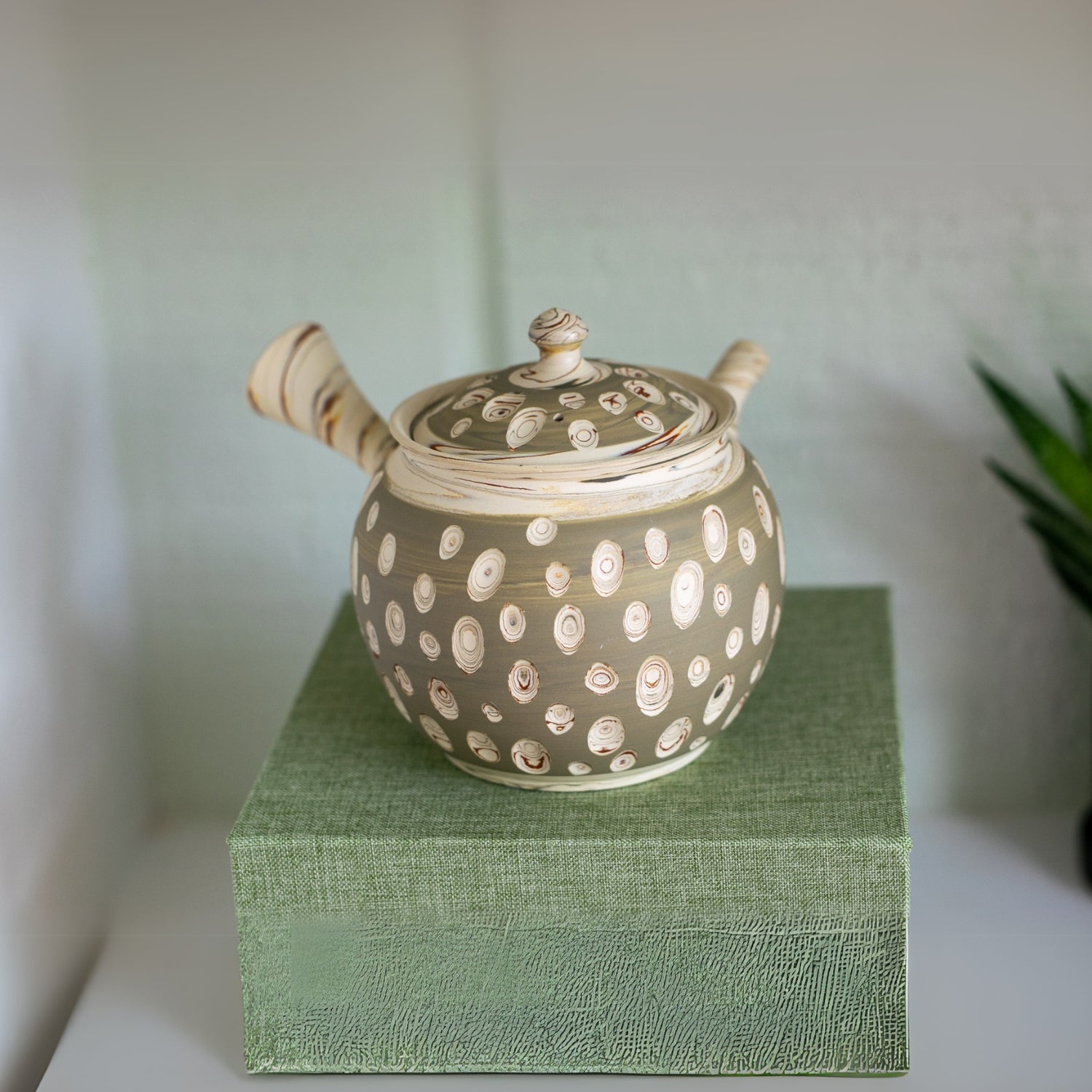 Japanese Kyusu Set - Teapot with Filters (370ml) and Two Cups