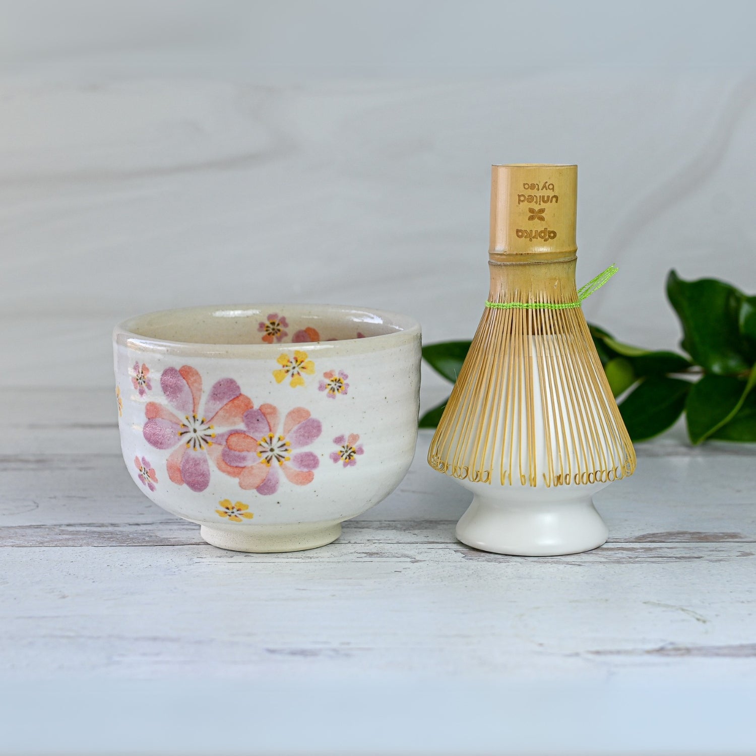 Japanese Pink Sakura Ceramic Matcha Bowl