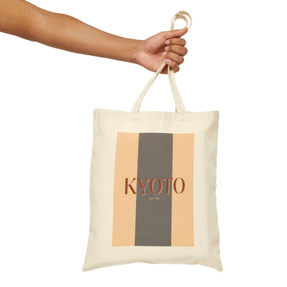 KYOTO Cotton Canvas Tote Bag - Global Nomad Edition