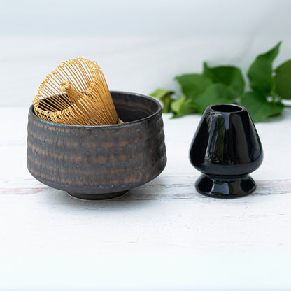 Kaneni Gold Crystal Ceramic Matcha Bowl
