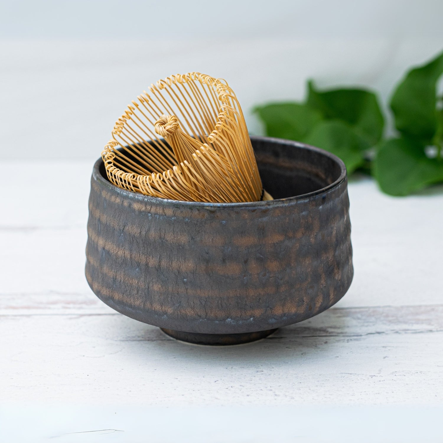Kaneni Gold Crystal Ceramic Matcha Bowl