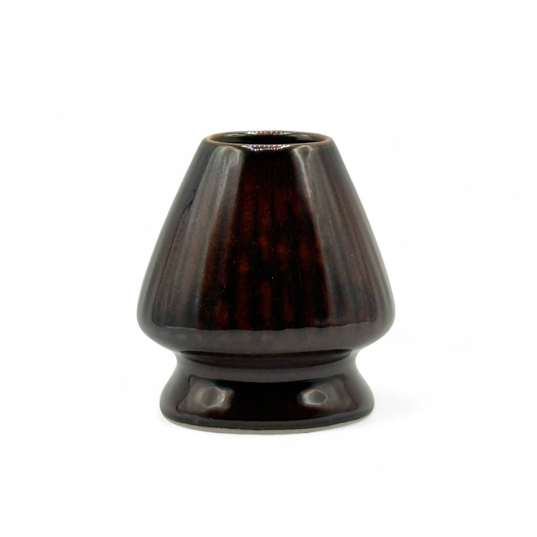 Azuchi Brown Matcha Whisk Chasen Stand - Japanese Kusenaoshi