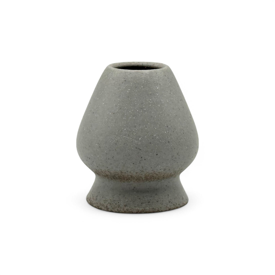 Ishi Stone Gray Matcha Whisk Chasen Stand - Kusenaoshi