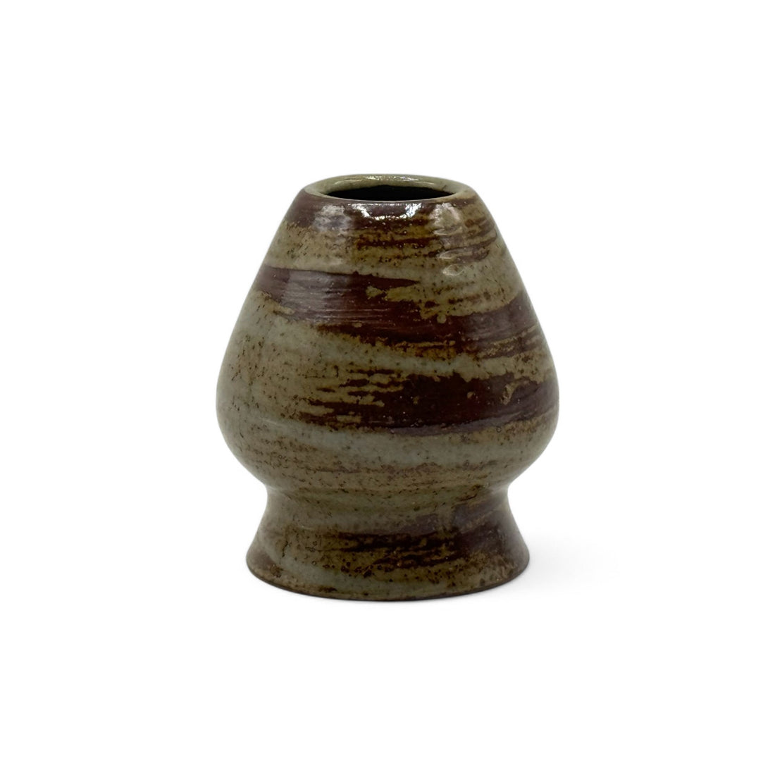 Komugi Brown Matcha Whisk Chasen Stand - Kusenaoshi