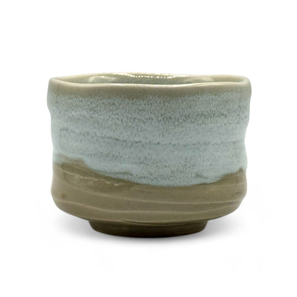 Hagikaze Cream White Mino-yaki Chawan - Japanese Mini Matcha Bowl