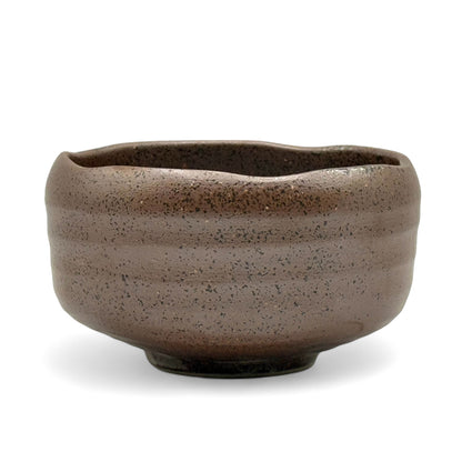 Nanban Brown Mino-yaki Chawan - Japanese Matcha Bowl