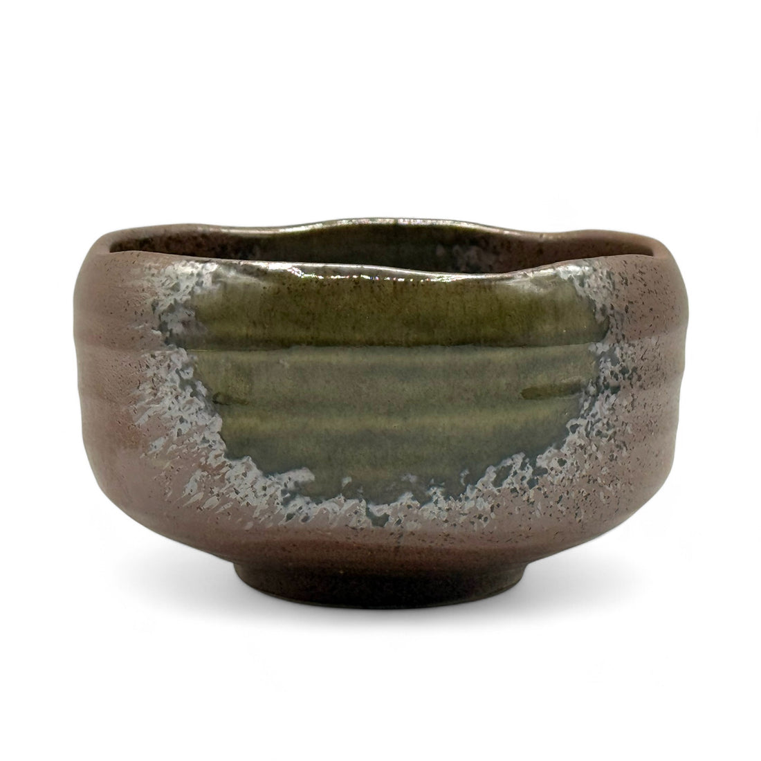 Nanban Brown Mino-yaki Chawan - Japanese Matcha Bowl