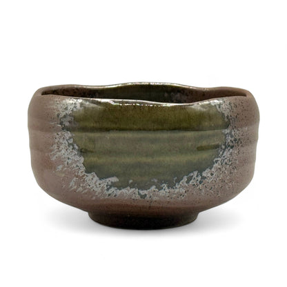 Nanban Brown Mino-yaki Chawan - Japanese Matcha Bowl