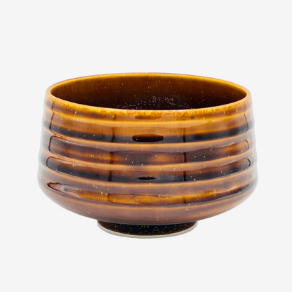 Ame Kesshō Brown Chawan - Japanese Matcha Bowl Matchaware Inoue Tea