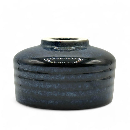 Ruri Kessho Blue Mino-yaki Chawan - Japanese Matcha Bowl