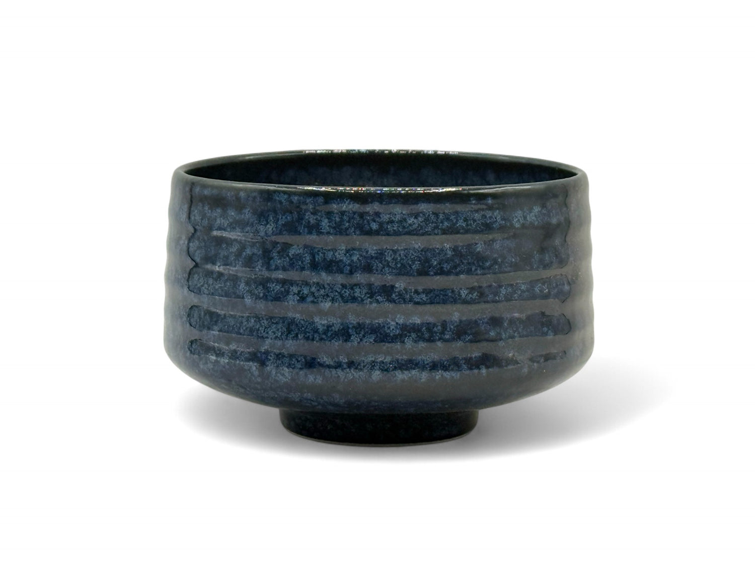 Ruri Kessho Blue Mino-yaki Chawan - Japanese Matcha Bowl