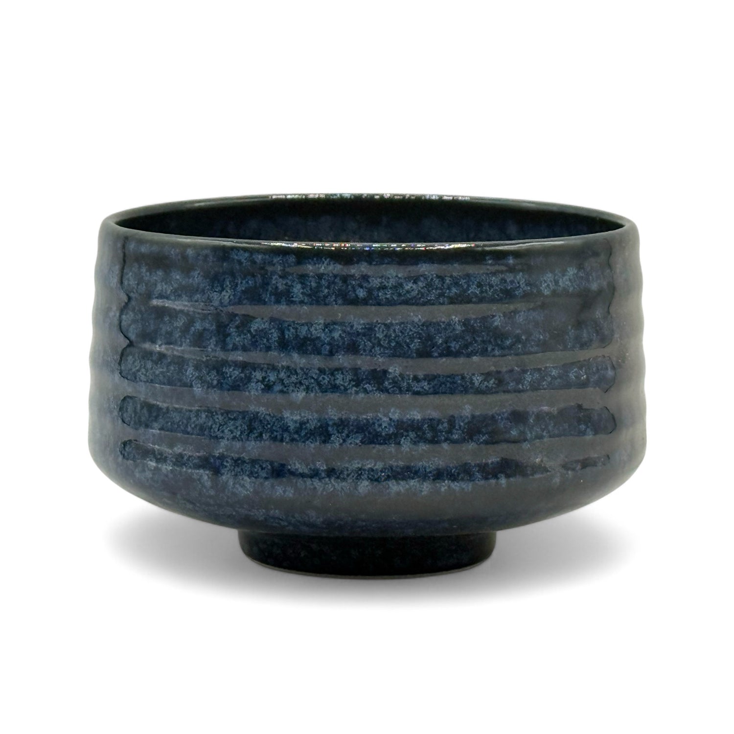 Ruri Kessho Blue Mino-yaki Chawan - Japanese Matcha Bowl