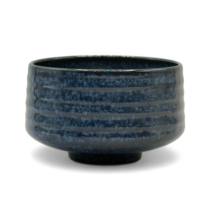 Ruri Kessho Blue Mino-yaki Chawan - Japanese Matcha Bowl