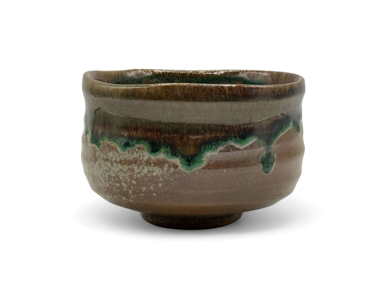 Tsuchi Clay Brown Mino-yaki Chawan - Japanese Matcha Bowl