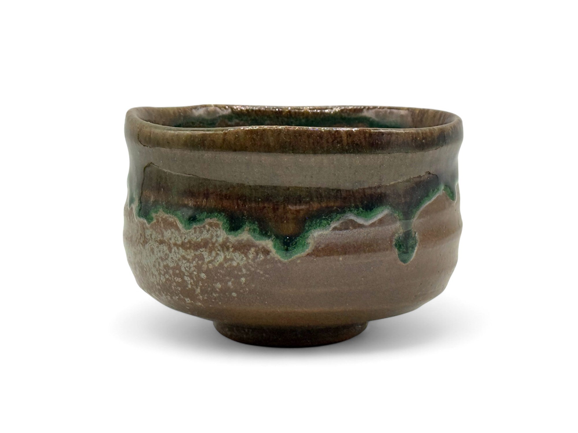 Tsuchi Clay Brown Mino-yaki Chawan - Japanese Matcha Bowl