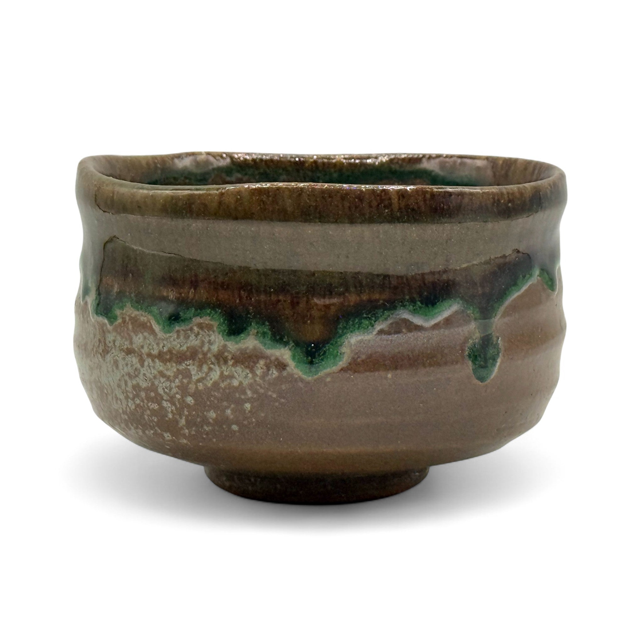 Tsuchi Clay Brown Mino-yaki Chawan - Japanese Matcha Bowl