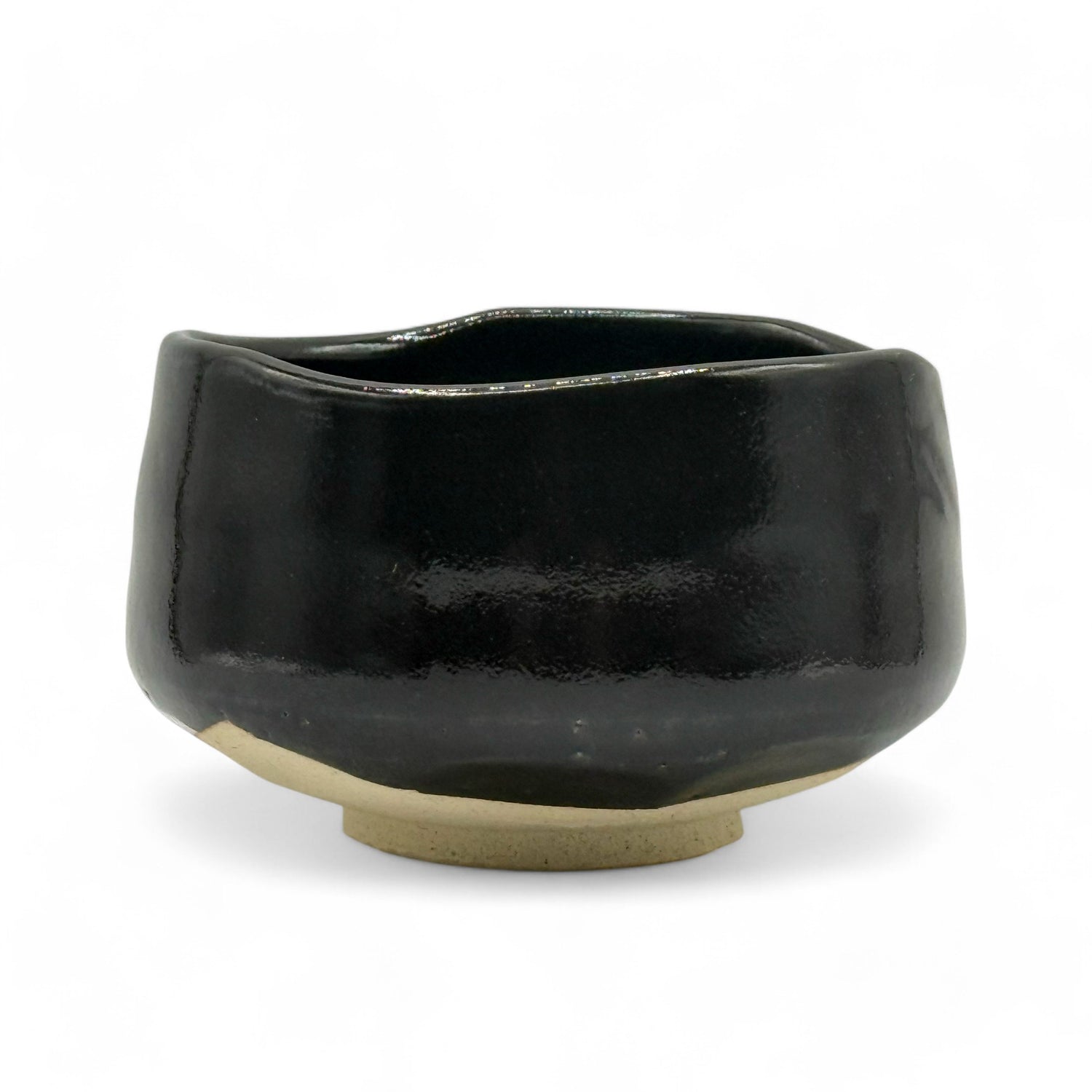 Isshiki Black Mino-yaki Chawan - Japanese Matcha Bowl