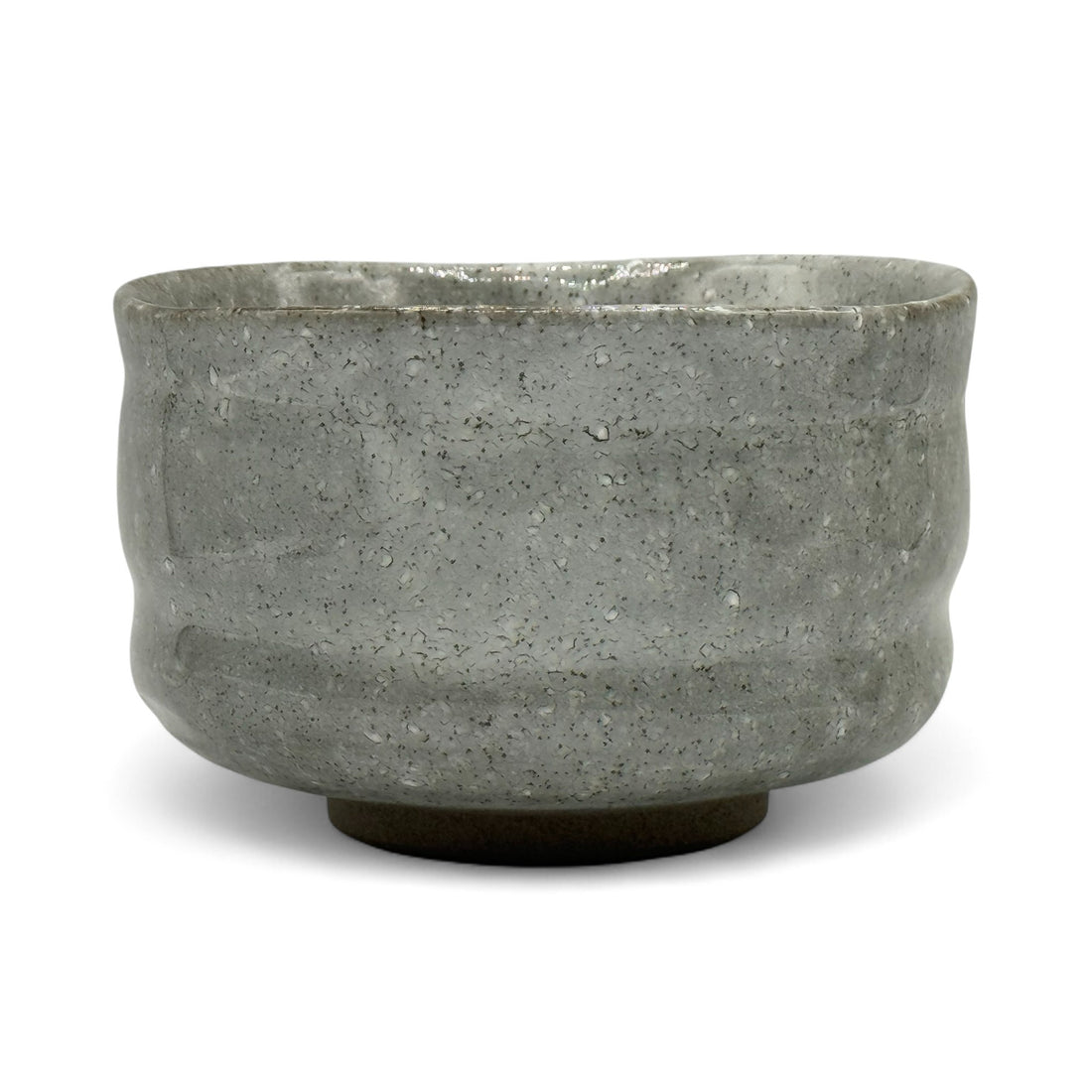 Kaiyu Gray Mino-yaki Chawan - Japanese Matcha Bowl