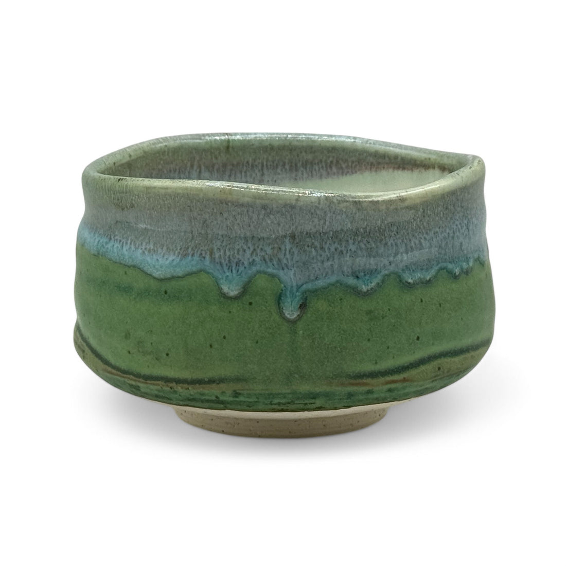 Gogatsu Green Mino-yaki Chawan - Japanese Matcha Bowl