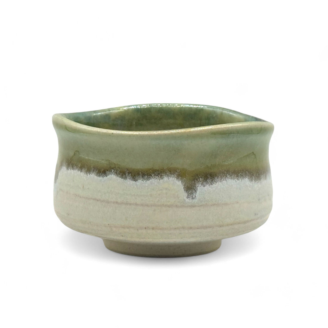 Niji White Mino-yaki Chawan - Japanese Matcha Bowl